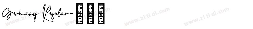 Germany Regular字体转换